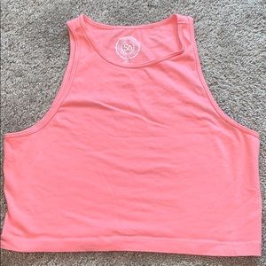pink authentic american heritage cropped tank.